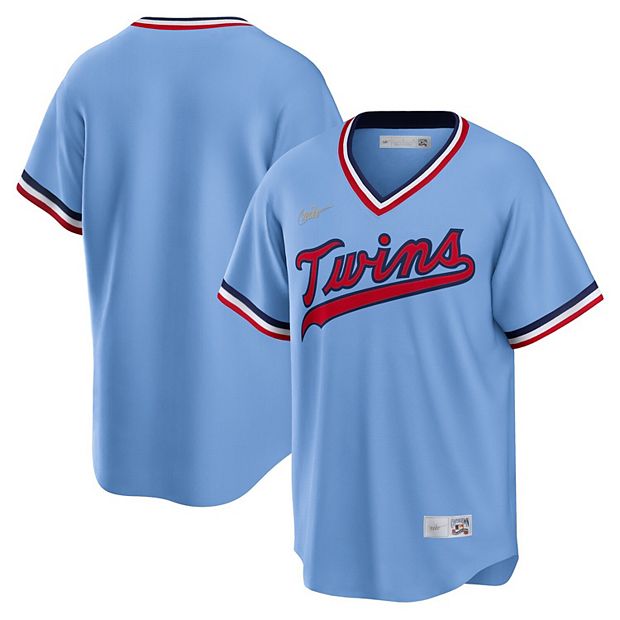 Men's Nike Light Blue Minnesota Twins Cooperstown Collection