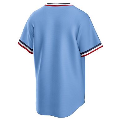 Men's Nike Light Blue Minnesota Twins Road Cooperstown Collection Team Jersey