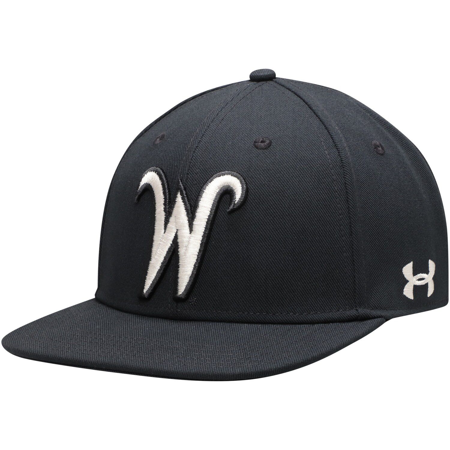 black fitted under armour hat