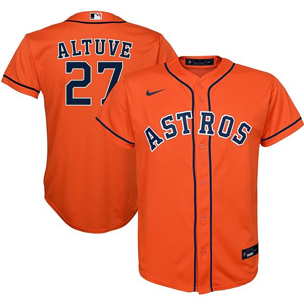 Youth Nike Jose Altuve Orange Houston Astros Alternate 2020