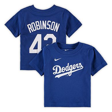 Infant Nike Jackie Robinson Royal Los Angeles Dodgers Player Name & Number T-Shirt