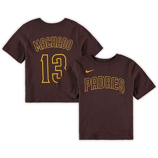 Nike Youth San Diego Padres Manny Machado #13 Brown T-Shirt