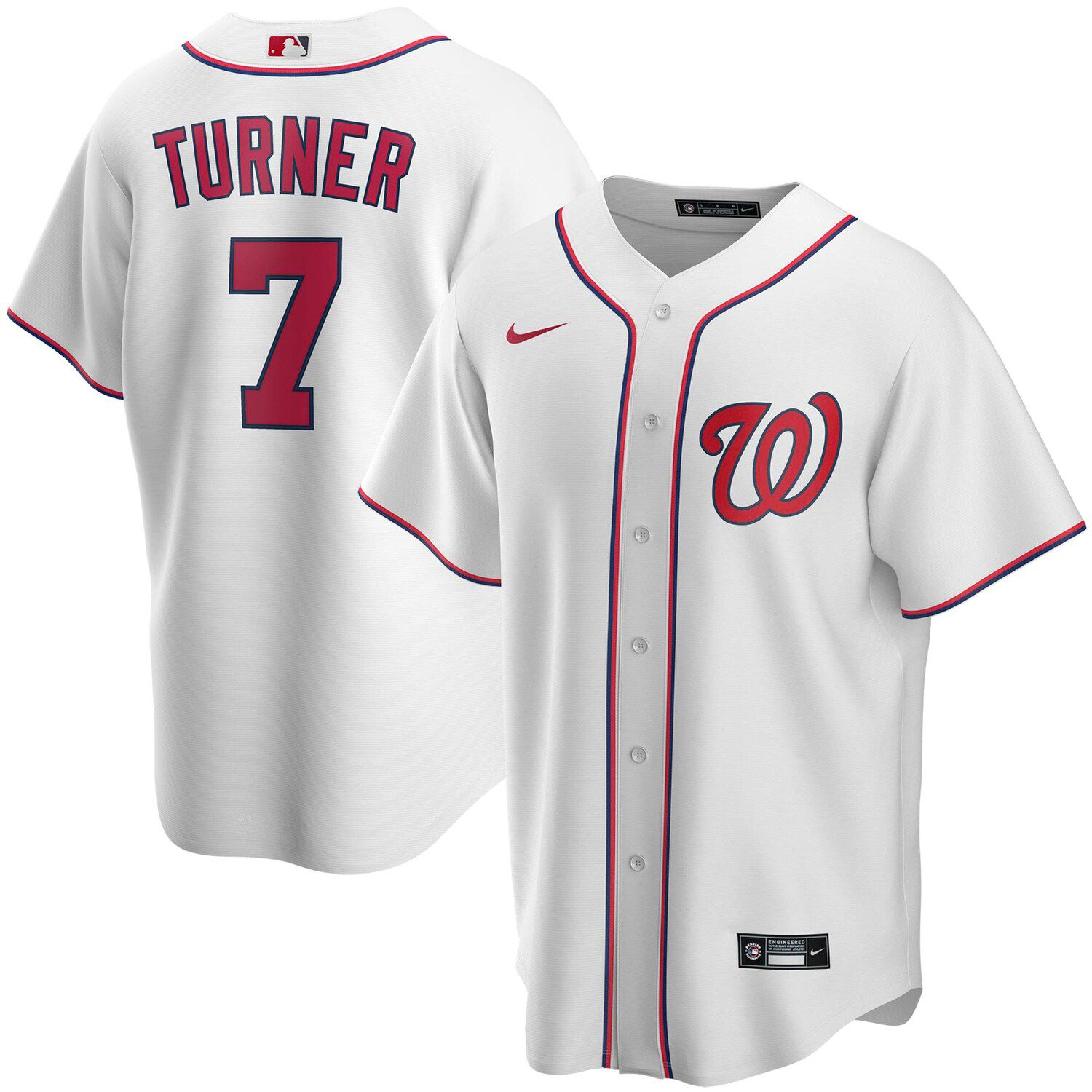 trea turner red jersey