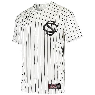 Men's Under Armour White South Carolina Gamecocks Replica Performance Baseball Jersey