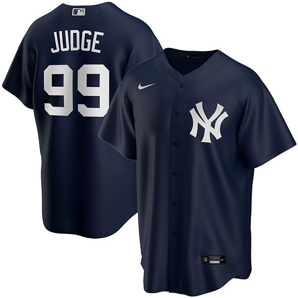 Nike / Youth Replica New York Yankees Aaron Judge #99 Cool Base Grey Jersey