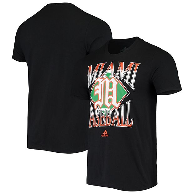 Under Armour Miami Hurricanes Mens Baseball Jersey M Black Buttons Short  Sleeve