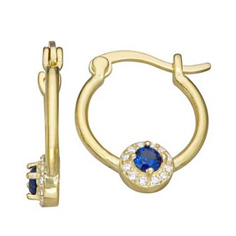 Junior Jewels Kids 14k Gold Over Silver Cubic Zirconia Birthstone Earrings