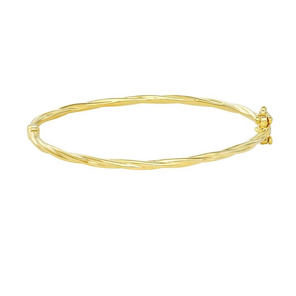 Kids' Junior Jewels 14k Gold Over Sterling Silver Twist Bangle Bracelet