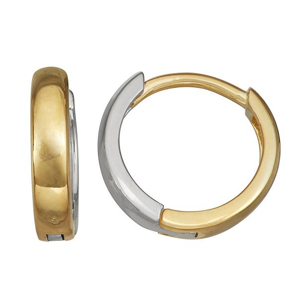 Gold and deals silver hoop earrings