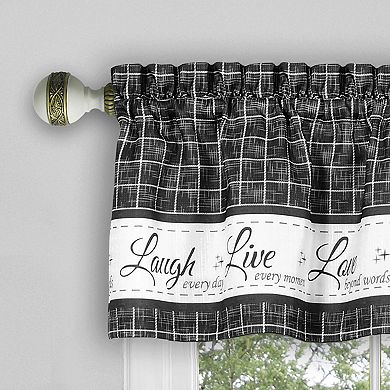 Achim Live, Love, Laugh Window Curtain Valance