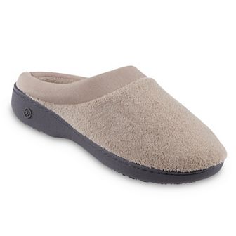 isotoner Microterry Hoodback Women's Clog Slippers