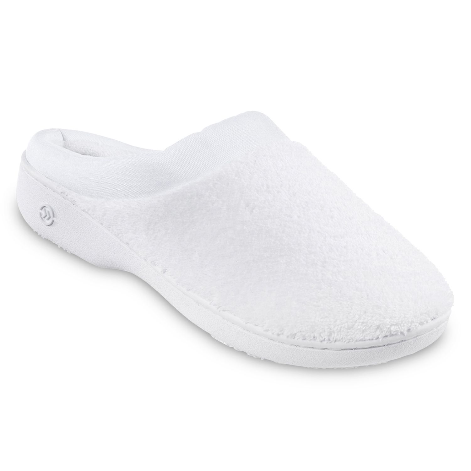 white slip on slippers