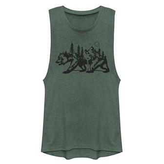 Juniors' Fifth Sun California Bear Landscape Muscle Tank Top
