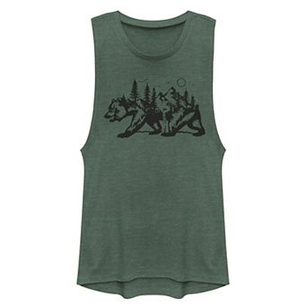 Juniors' Fifth Sun California Bear Landscape Muscle Tank Top