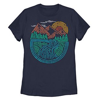 Juniors' The Great Outdoors Doodles Tee
