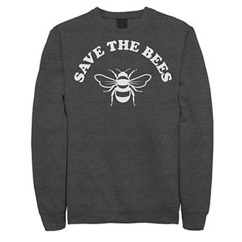 Juniors' "Save The Bees" Graphic Fleece Sweatshirt