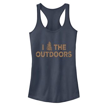 Juniors' "I Tree The Outdoors" Graphic Tank Top
