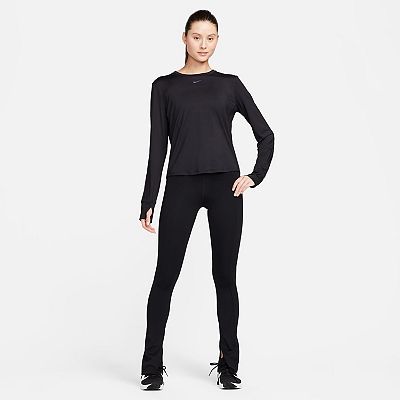 売れ筋商品|||ナイキ カットソー トップス レディース Women's One Classic Dri-FIT Long-Sleeve Top Minkbn/bla Nike One Classic Women's Dri-FIT Long-Sleeve Top. Nike.com