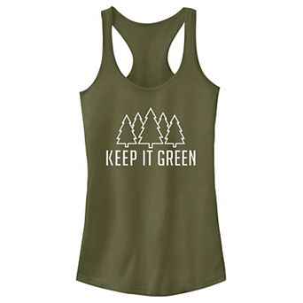 Juniors' Fifth Sun "Keep It Green" Tank Top