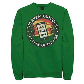 Juniors' Fifth Sun "The Great Outdoors - It's Free Of Charge" Fleece Sweatshirt