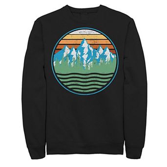 Juniors' Fifth Sun Mountain Range Color Pop Portrait Fleece Sweatshirt