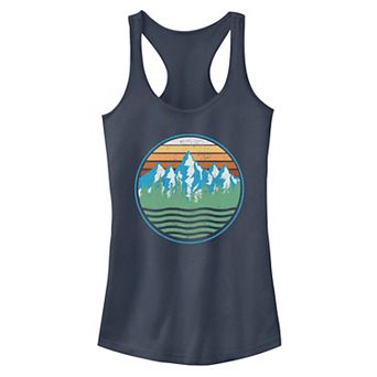 Juniors' Mountain Range Color Pop Portrait Tank Top