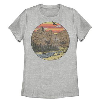 Juniors' Majestic Mountain Landscape Tee