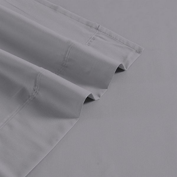 Color Sense 1200 Thread Count Cotton CVC Sheet Set Queen Grey, Gray