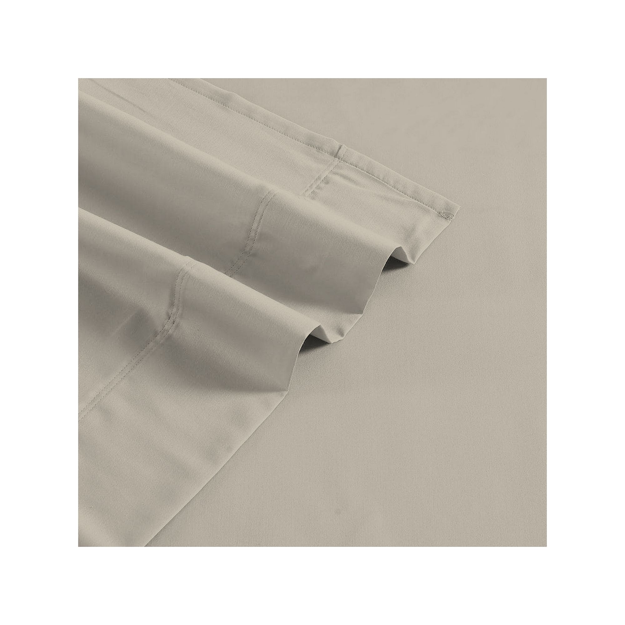 Color Sense 1200 Thread Count Cotton Blend Sheet Set, Ivory