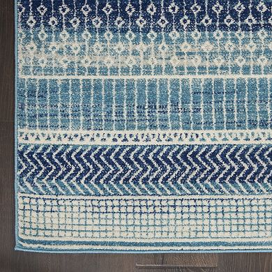 Nourison Passion Vita Navy Blue Area Rug