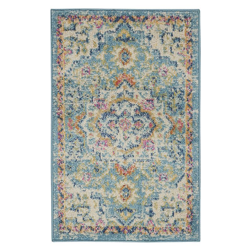 Nourison Passion Motif Area Rug, Multicolor, 8Ft Rnd