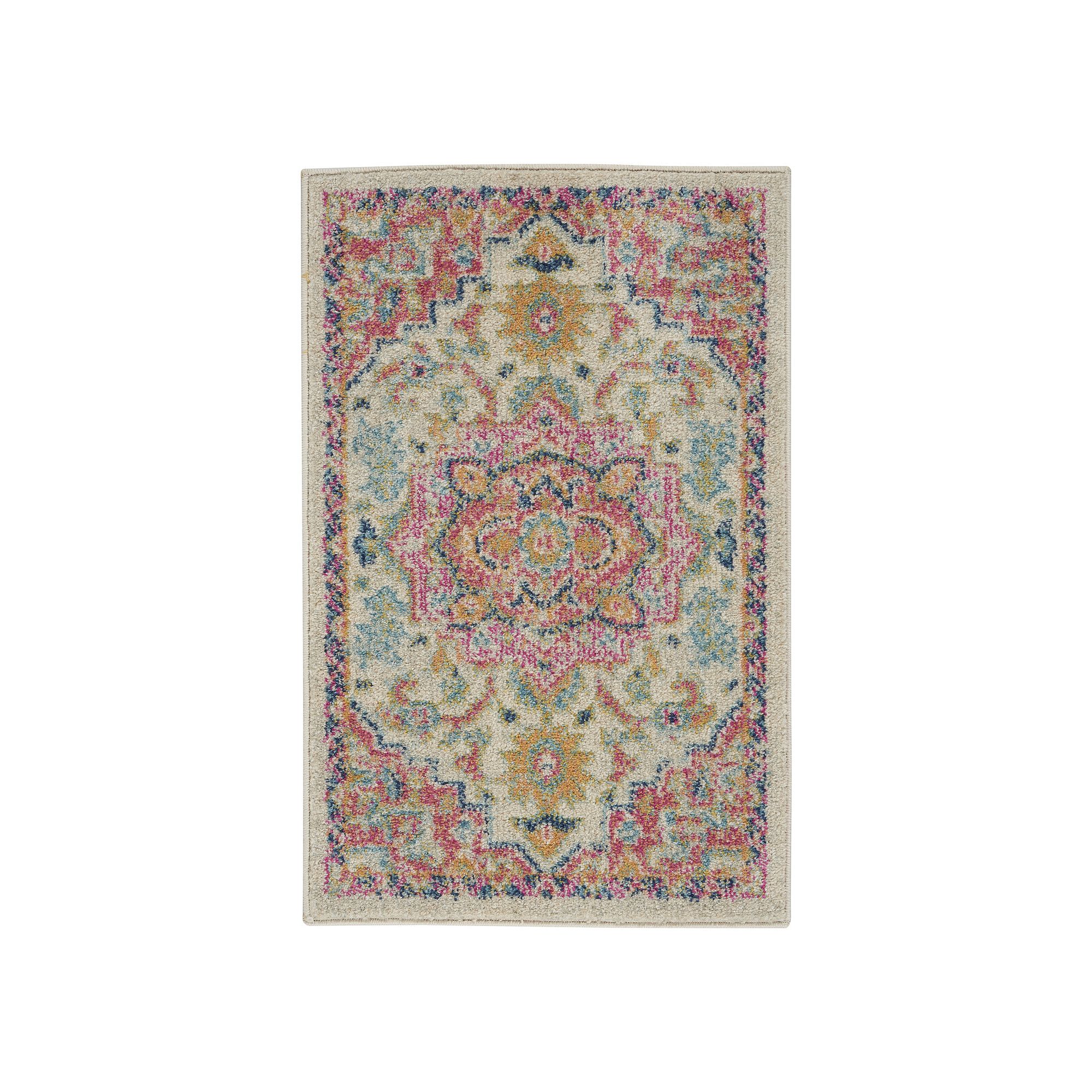 Nourison Passion Motif Area Rug, Ivory Pink