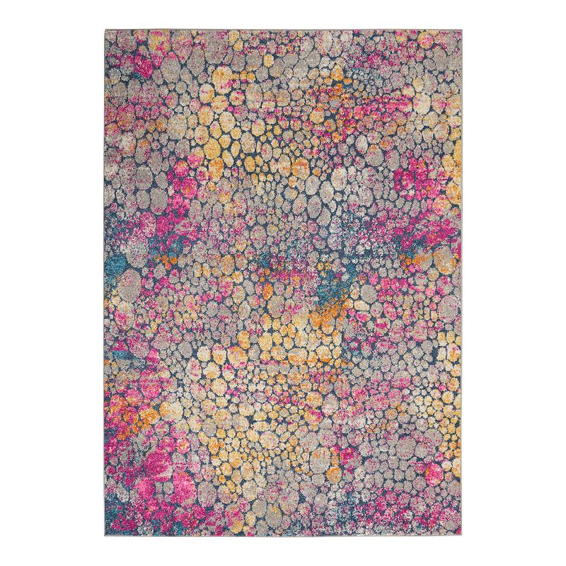 Nourison Passion Helena Yellow Multi Area Rug, Multicolor, 9X12 Ft