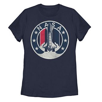 Juniors' NASA Rocket Launch Star Circle Tee