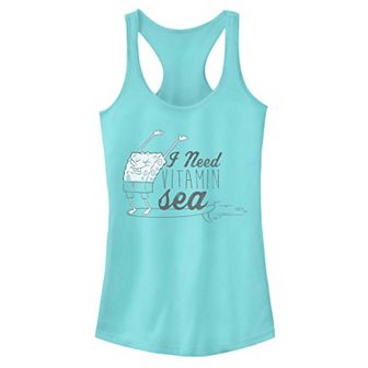 Juniors' Nickelodeon SpongeBob SquarePants "I Need Vitamin Sea" Surf Tank Top