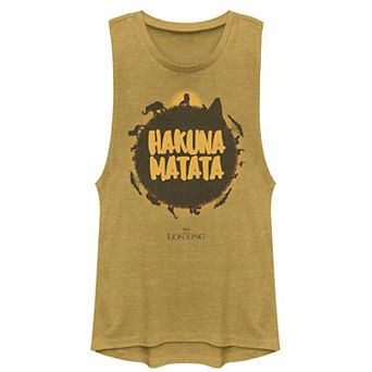 Juniors' Disney's The Lion King "Hakuna Matata" Muscle Tank Top