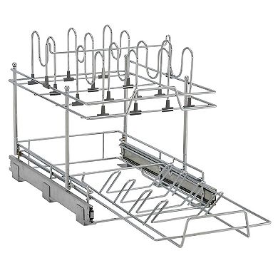 Household Essentials 14" Pot & Pan Under-Cabinet Lid Organizer