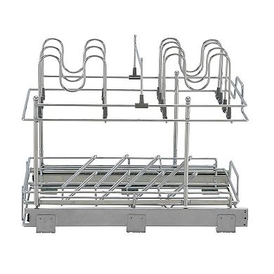 Household Essentials 14" Pot & Pan Under-Cabinet Lid Organizer