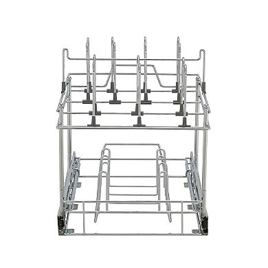 Household Essentials 14" Pot & Pan Under-Cabinet Lid Organizer