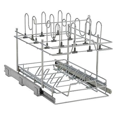 Household Essentials 14" Pot & Pan Under-Cabinet Lid Organizer