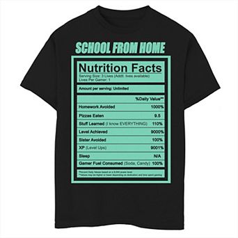 Boys 8-20 Fifth Sun Nutrition Facts Graphic Tee