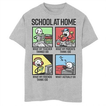 Boys 6-20 Fifth Sun School At Home Panels Graphic Tee
