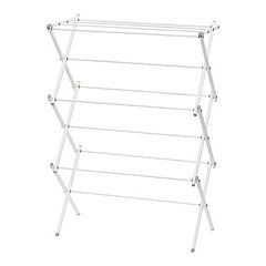 Honey-Can-Do Rolling Folding Wing Drying Rack, White