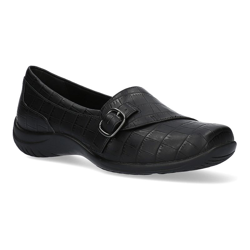 UPC 193073463664 product image for Easy Street Cinnamon Women's Flats, Size: 12, Black Croco | upcitemdb.com