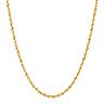 Men's Everlasting Gold 10k Gold Hollow Glitter Rope Chain Necklace