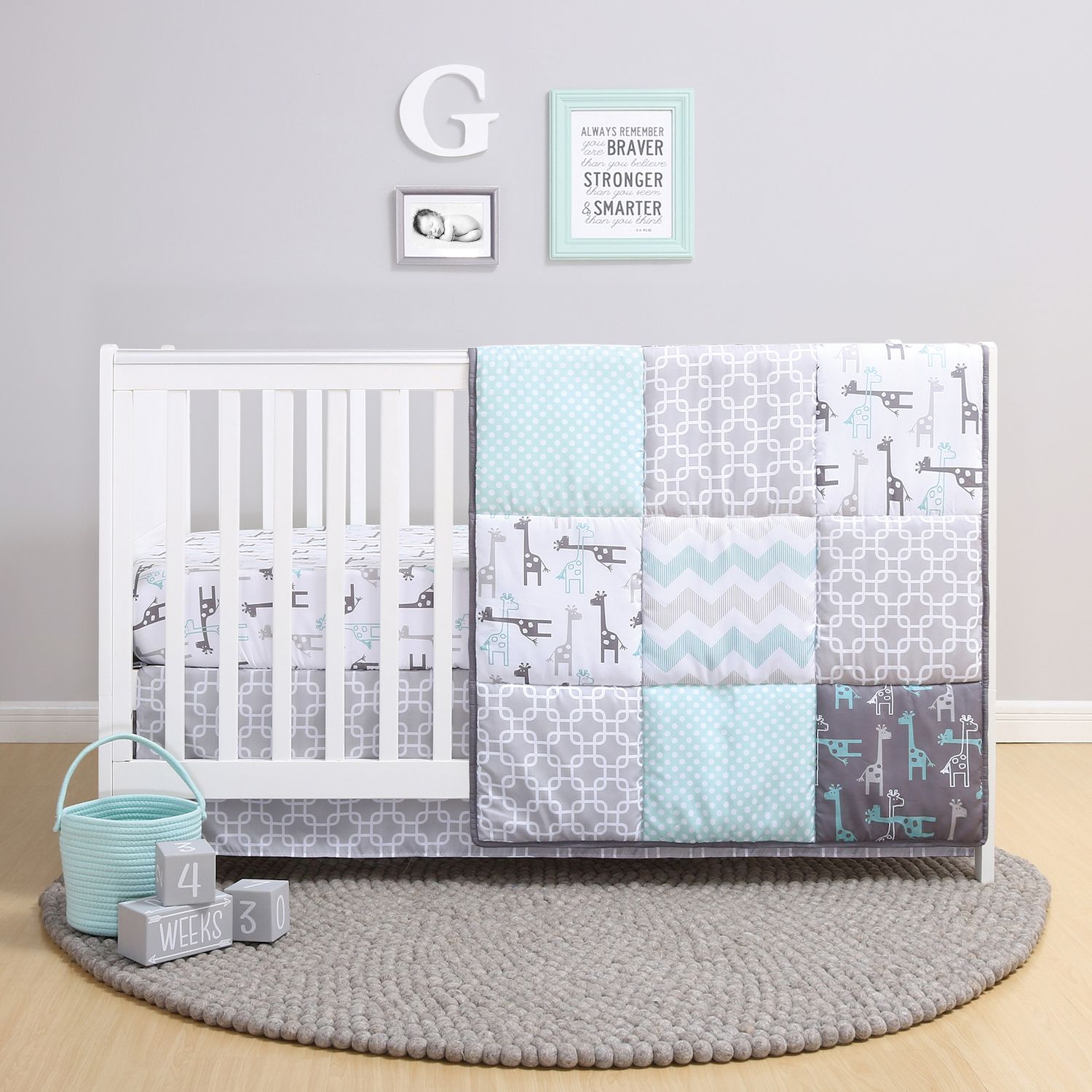 3 piece crib set