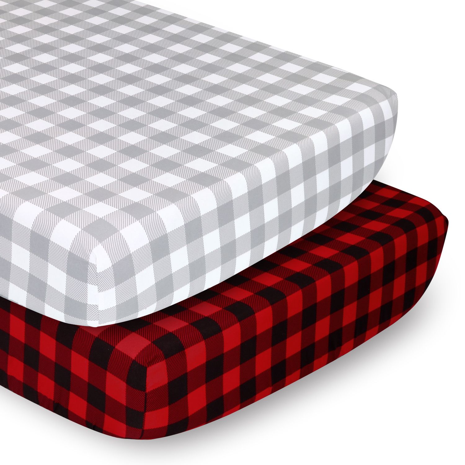 buffalo plaid crib sheet