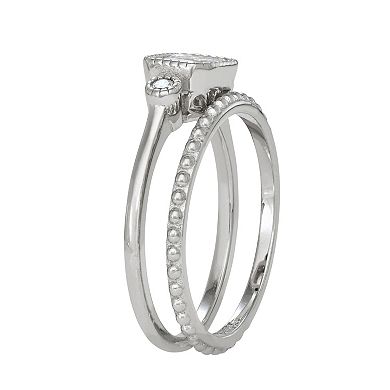 Contessa Di Capri Cubic Zirconia Engagement Ring
