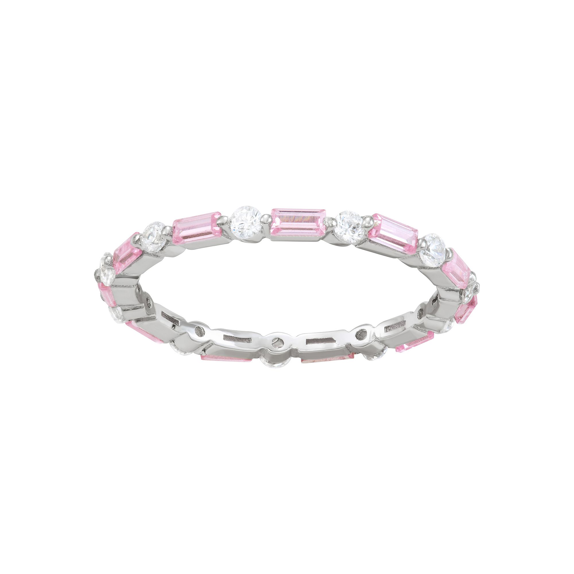Contessa Di Capri Birthstone Eternity Ring, Womens, Size: 9, Sterling Octo