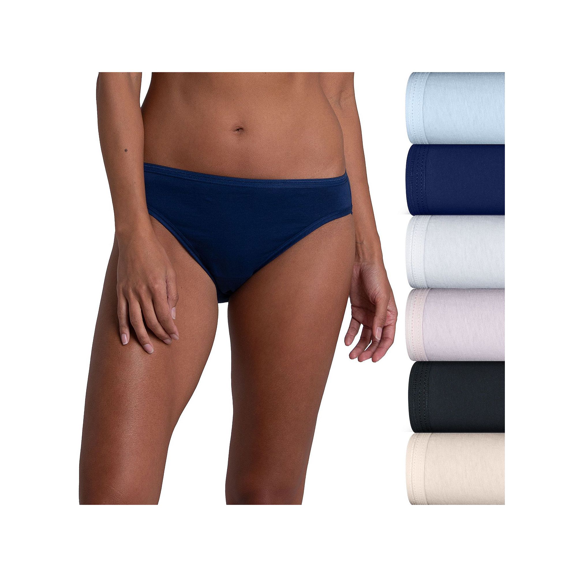 Womens Fruit of the Loom® 6 -Pack Cotton Bikini Brief Set 6DKBKAP, Size: 